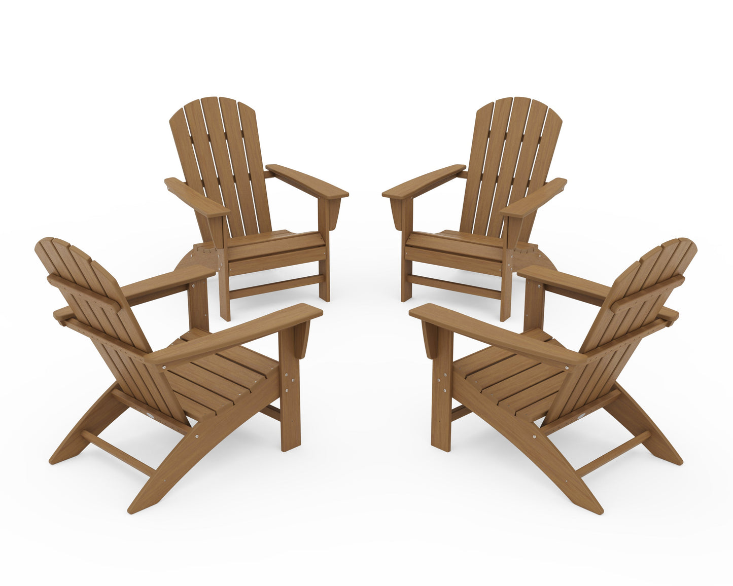 Nautical 4-Piece Adirondack Conversation Set
