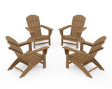 Nautical 4-Piece Adirondack Conversation Set