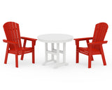Nautical Adirondack 3-Piece Round Dining Set