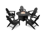 Vineyard Adirondack 6-Piece Chat Set with Fire Pit Table