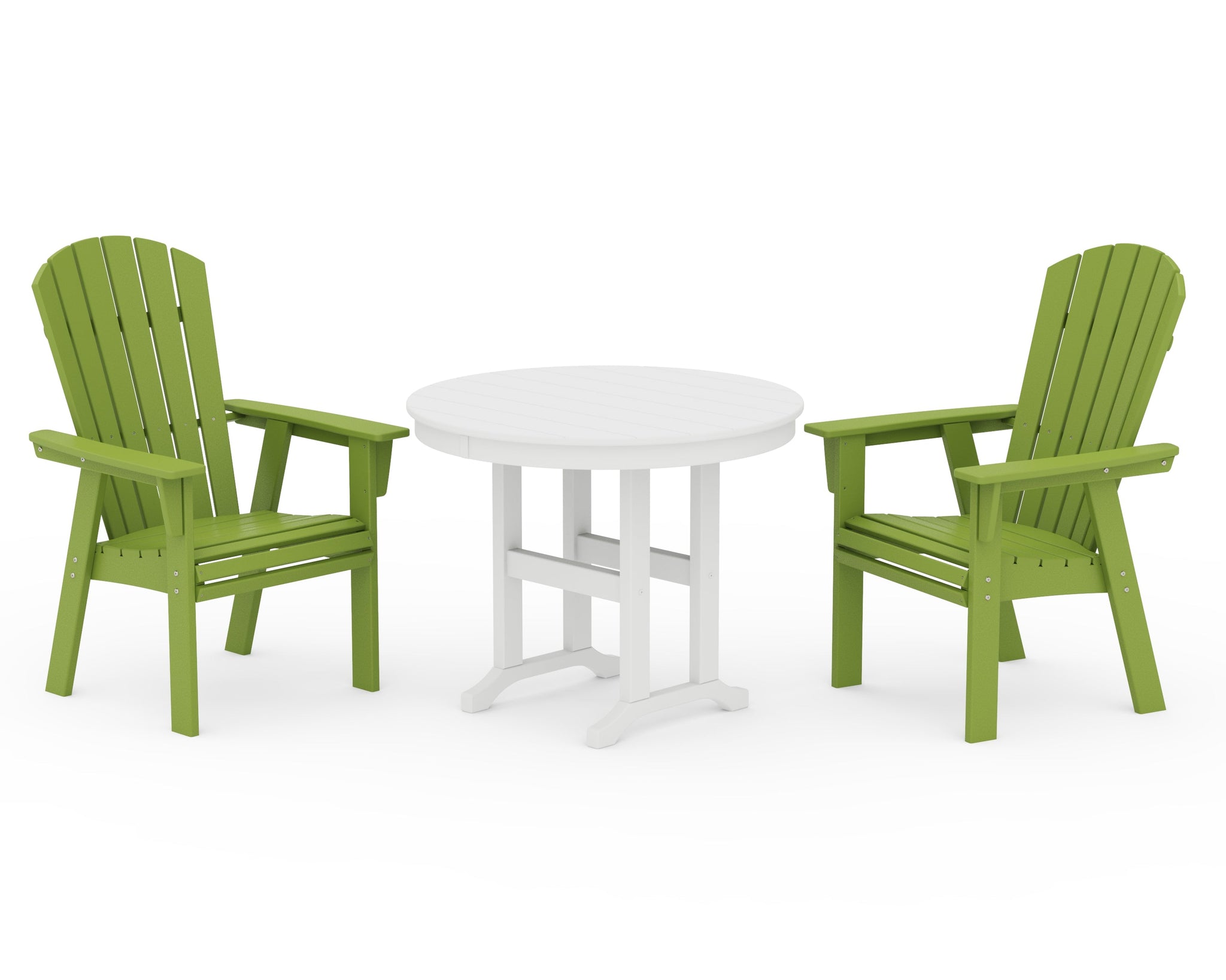 Nautical Adirondack 3-Piece Round Dining Set
