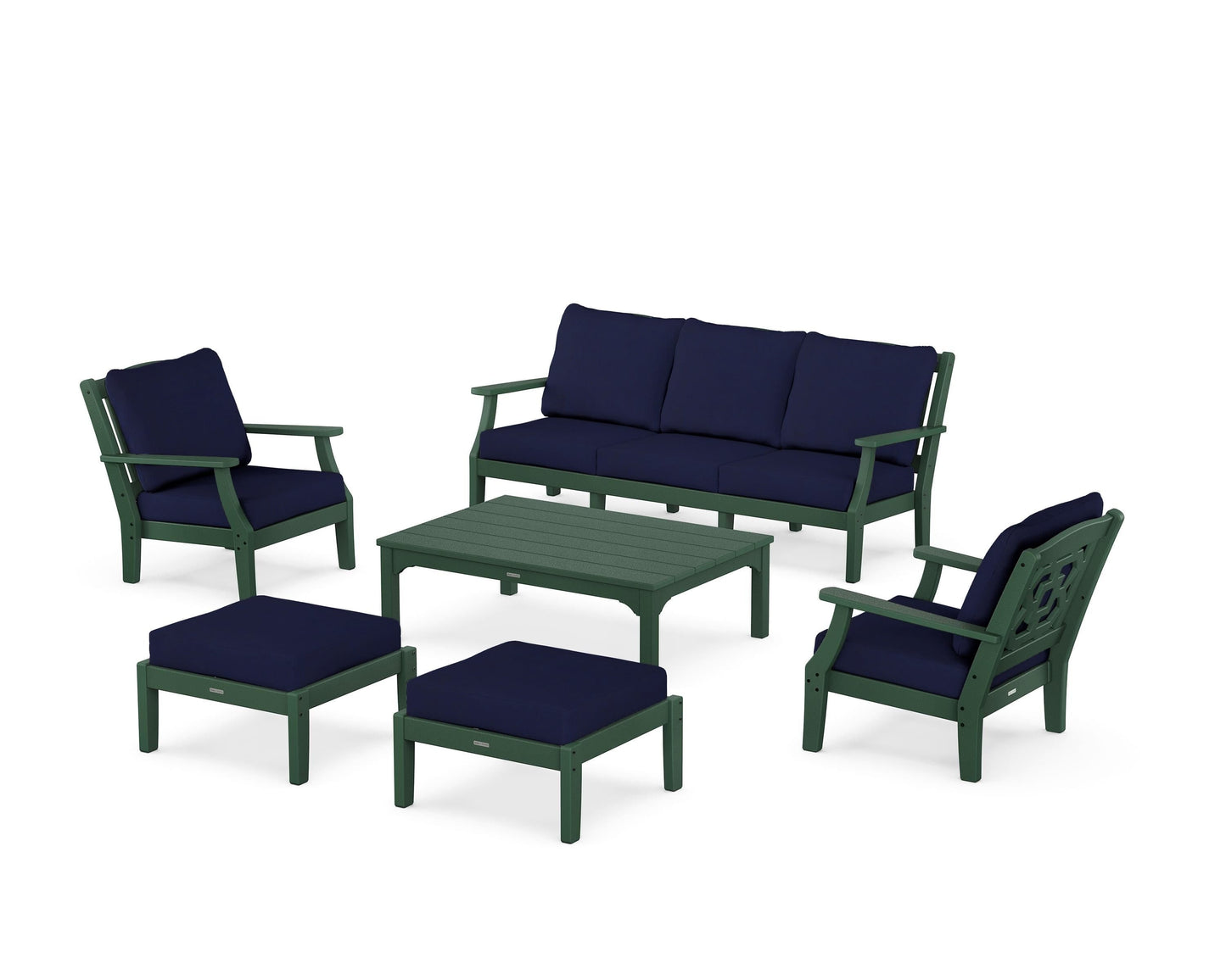 Chinoiserie 6-Piece Lounge Sofa Set