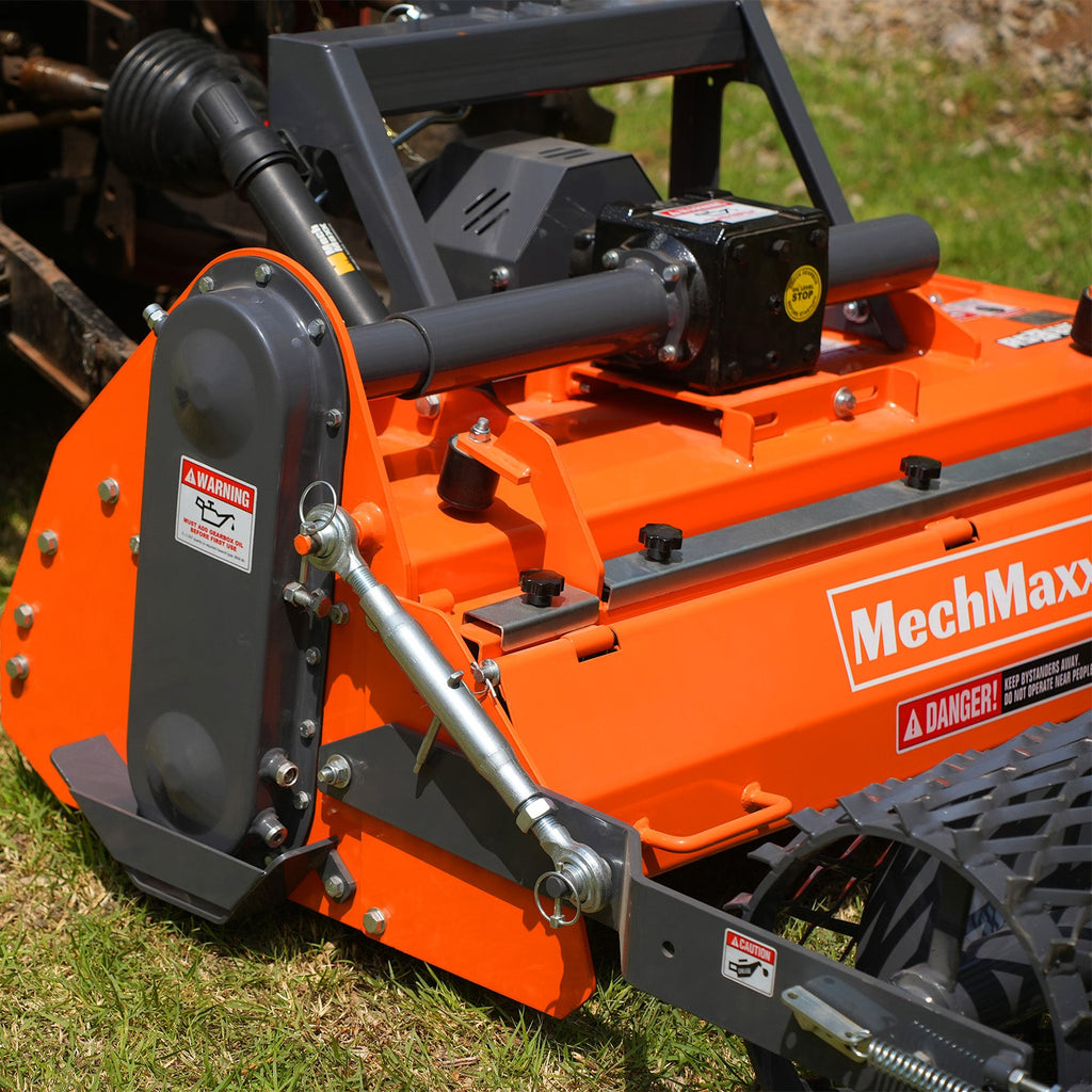 48 in Stone Burier Reverse Rotary Tiller,  3 Point Hitch Cat.1,  Chain Drive,  PTO Shaft Included with Slip Clutch,  20-45 HP,  RSB48
