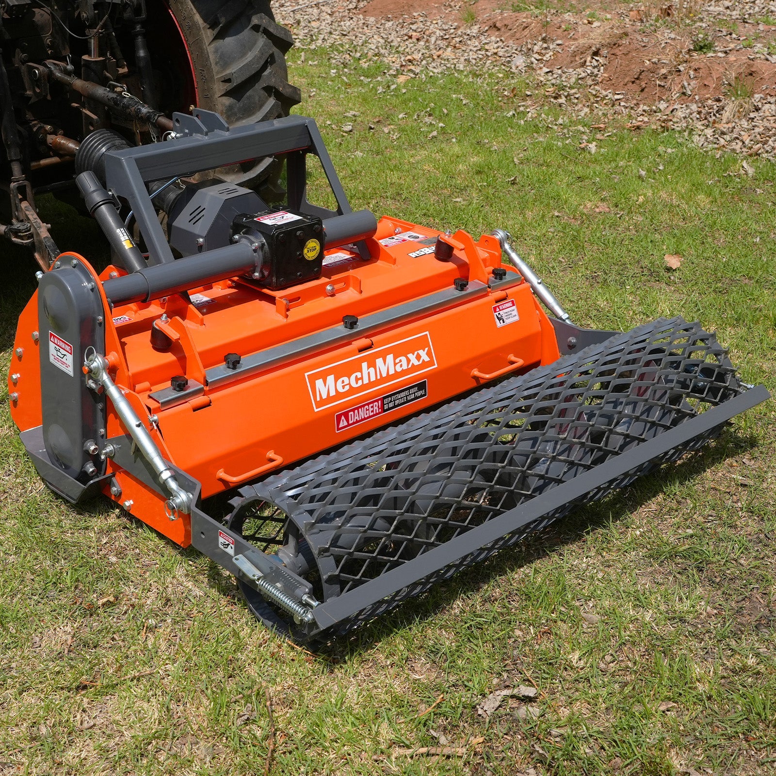 48 in Stone Burier Reverse Rotary Tiller,  3 Point Hitch Cat.1,  Chain Drive,  PTO Shaft Included with Slip Clutch,  20-45 HP,  RSB48