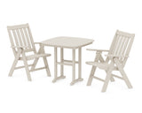 Vineyard Folding Chair 3-Piece Dining Set