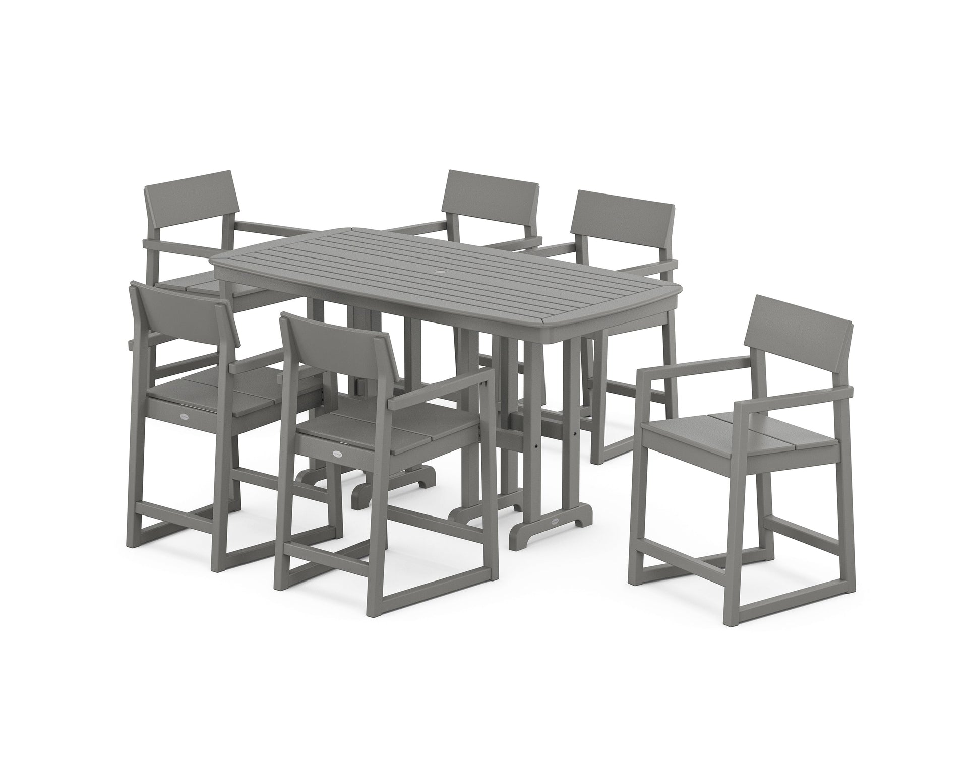 EDGE Arm Chair 7-Piece Counter Set