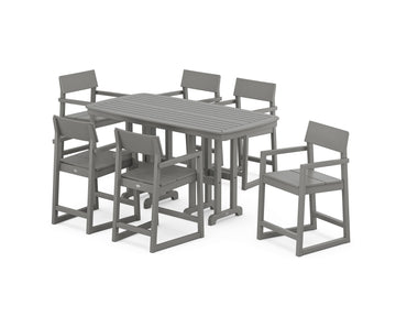 EDGE Arm Chair 7-Piece Counter Set