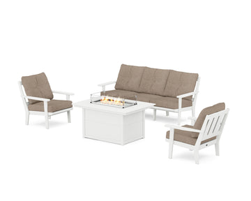 Oxford Deep Seating Fire Pit Table Set