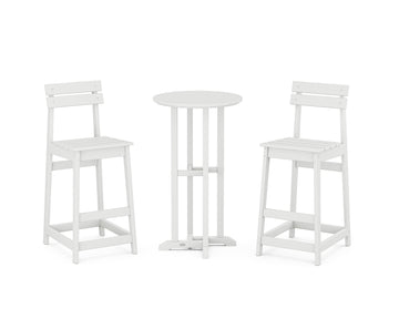 Modern Studio Plaza Bar Chair 3-Piece Bistro Set