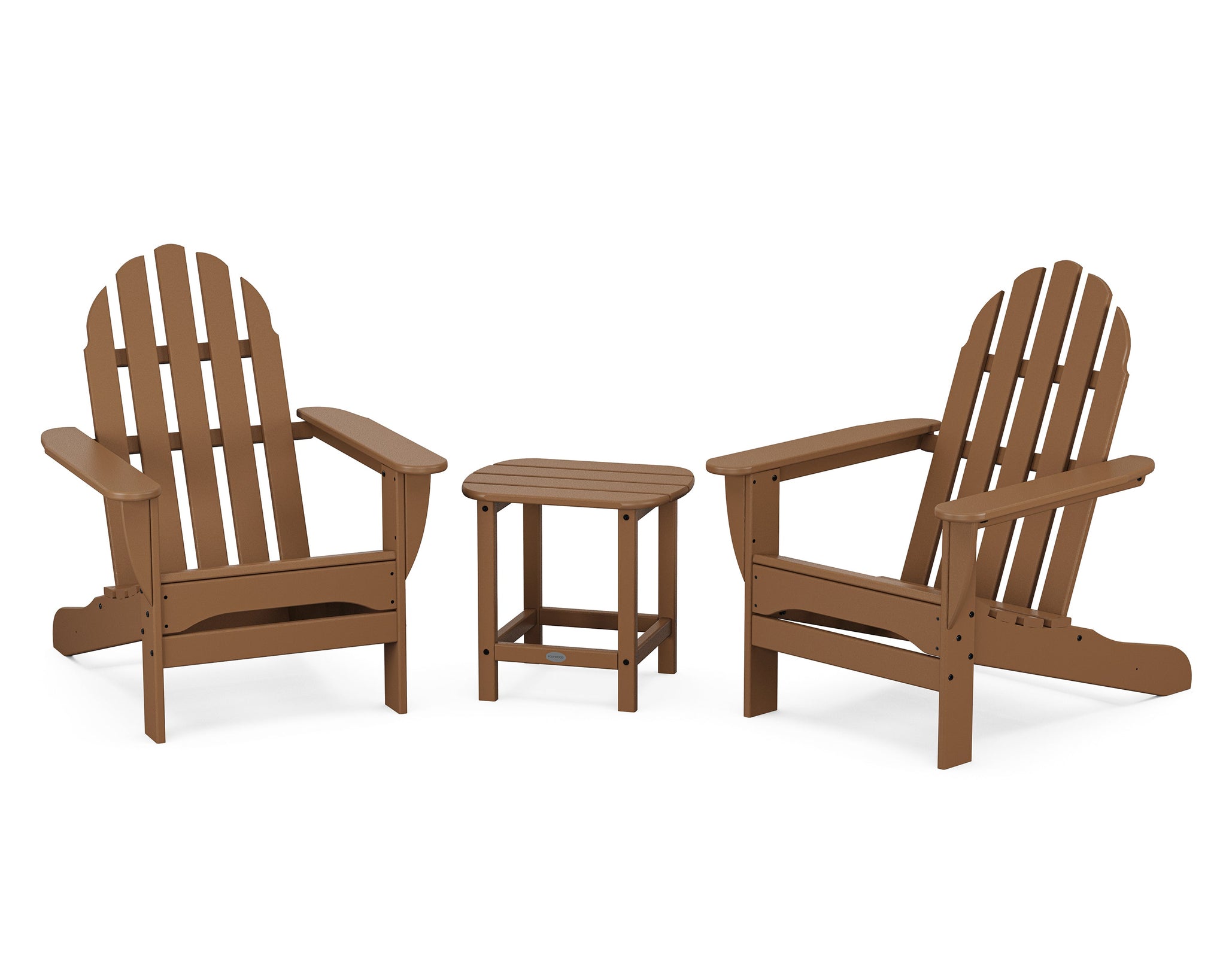 Classic Adirondack 3-Piece Set with South Beach 18" Side Table