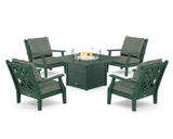 Wovendale 5-Piece Deep Seating Set with Fire Pit Table
