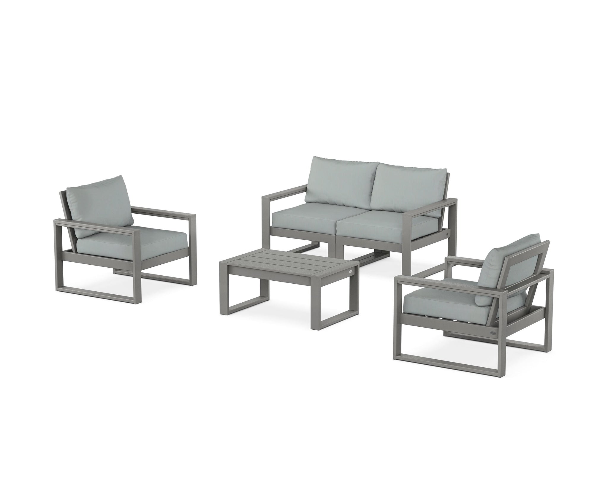 EDGE Sectional 4-Piece Deep Seating Set with Loveseat