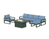 EDGE Sectional Lounge and Fire Pit Set