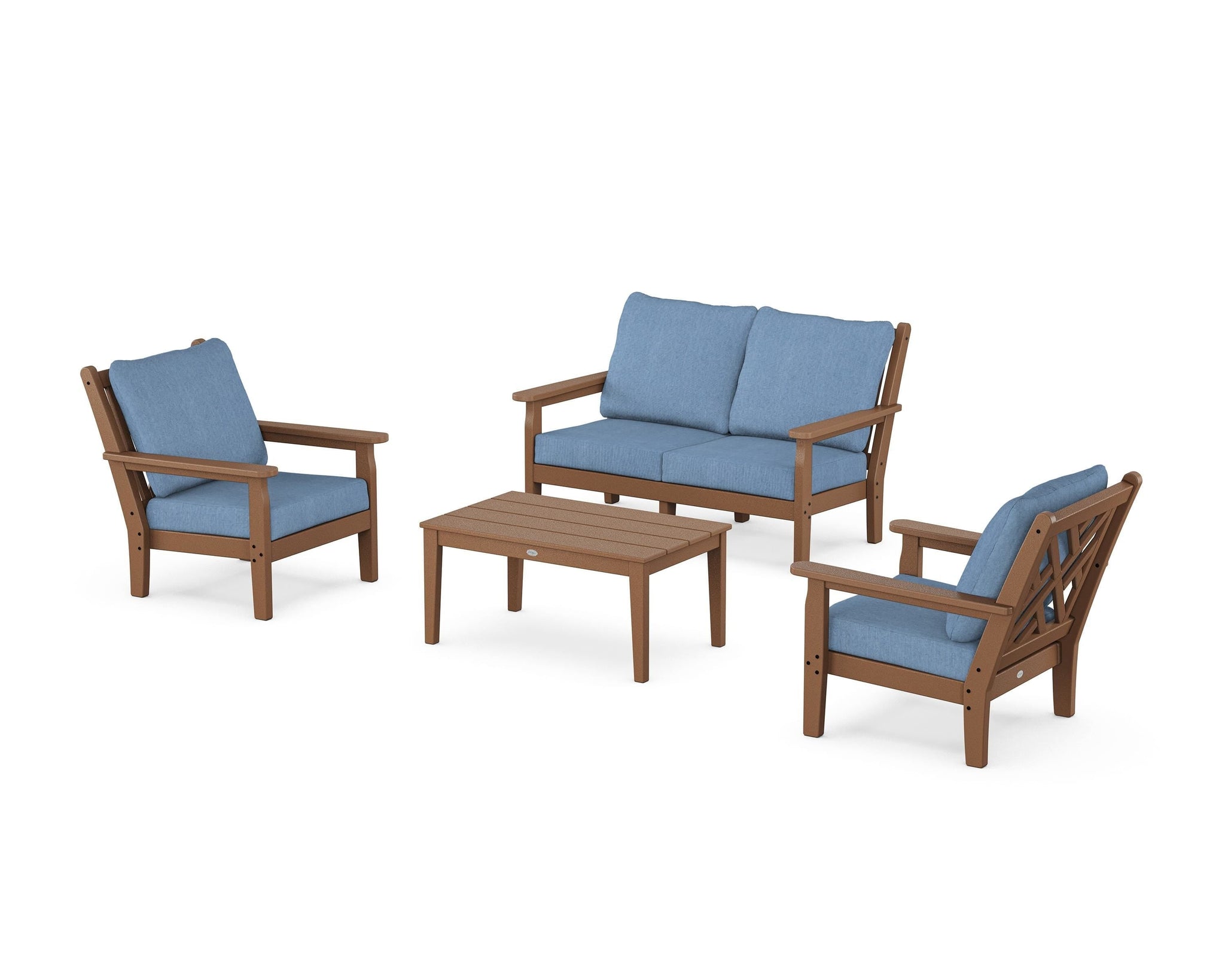 Chippendale 4-Piece Deep Seating Set with Loveseat
