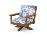 Chippendale Deep Seating Swivel Chair