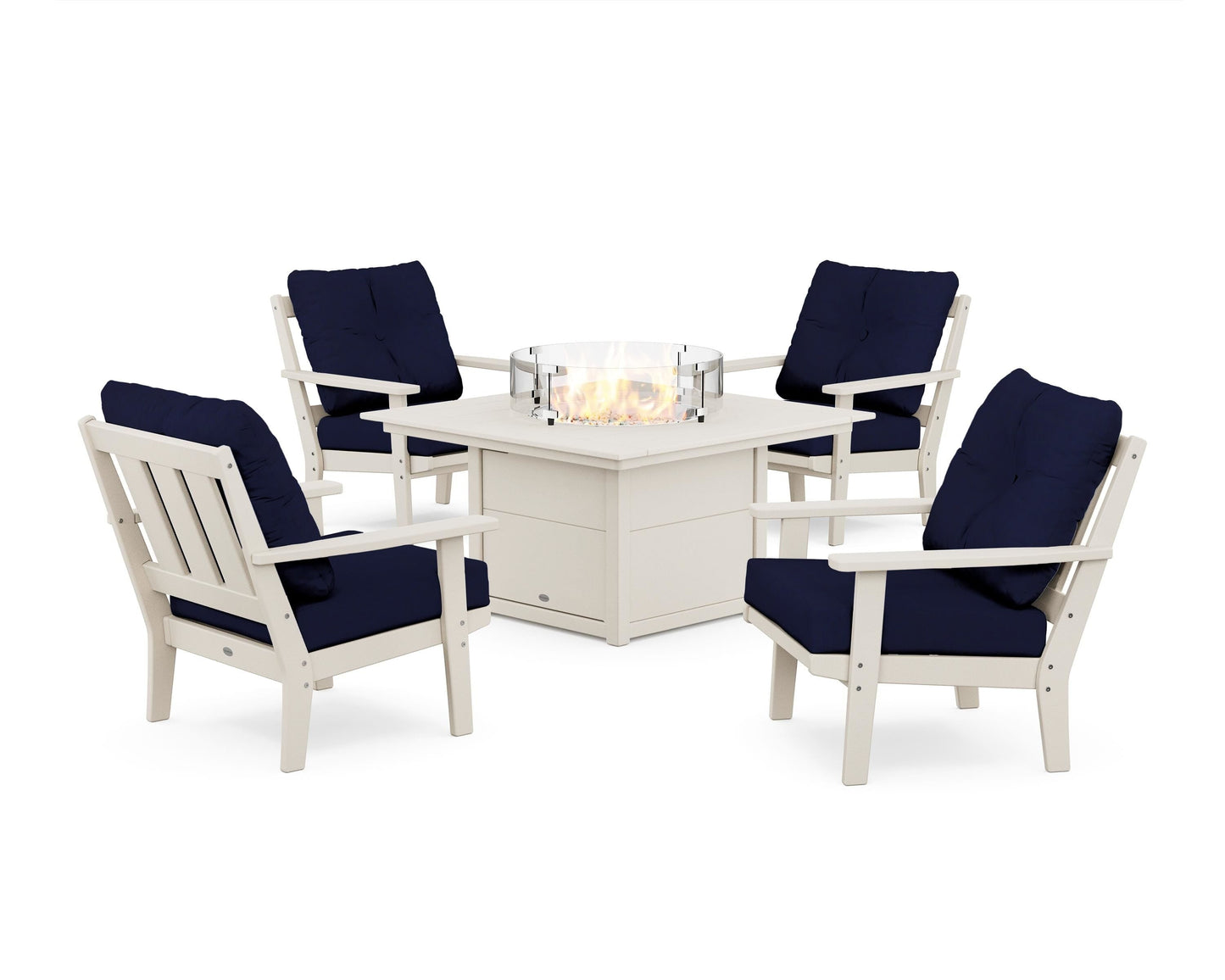 Oxford 5-Piece Deep Seating Set with Fire Pit Table