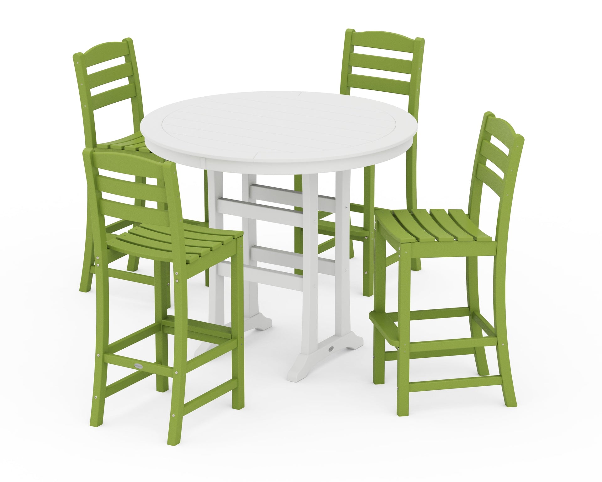 La Casa Café 5-Piece Side Chair Bar Dining Set