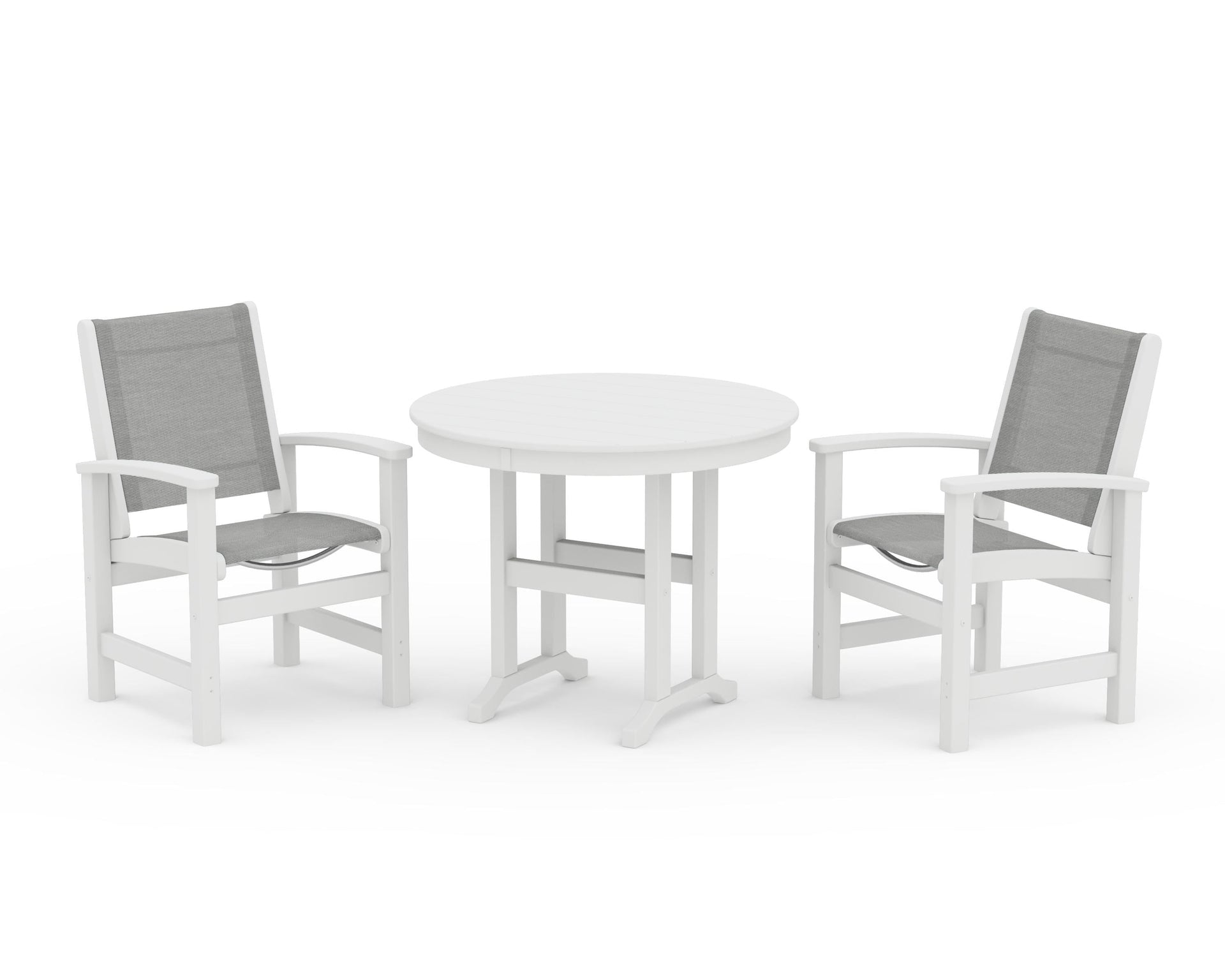 Coastal 3-Piece Round Dining Set