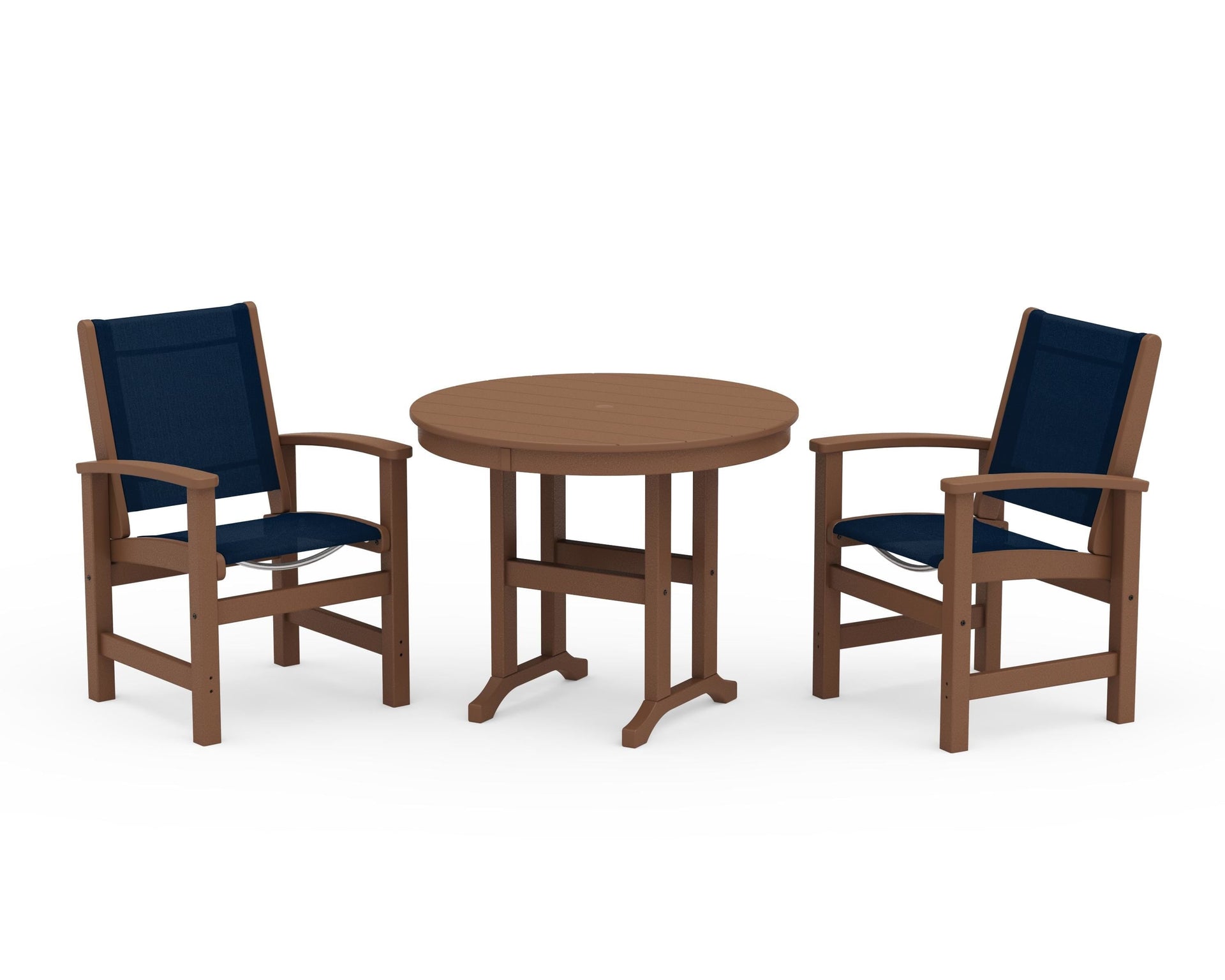 Coastal 3-Piece Round Dining Set
