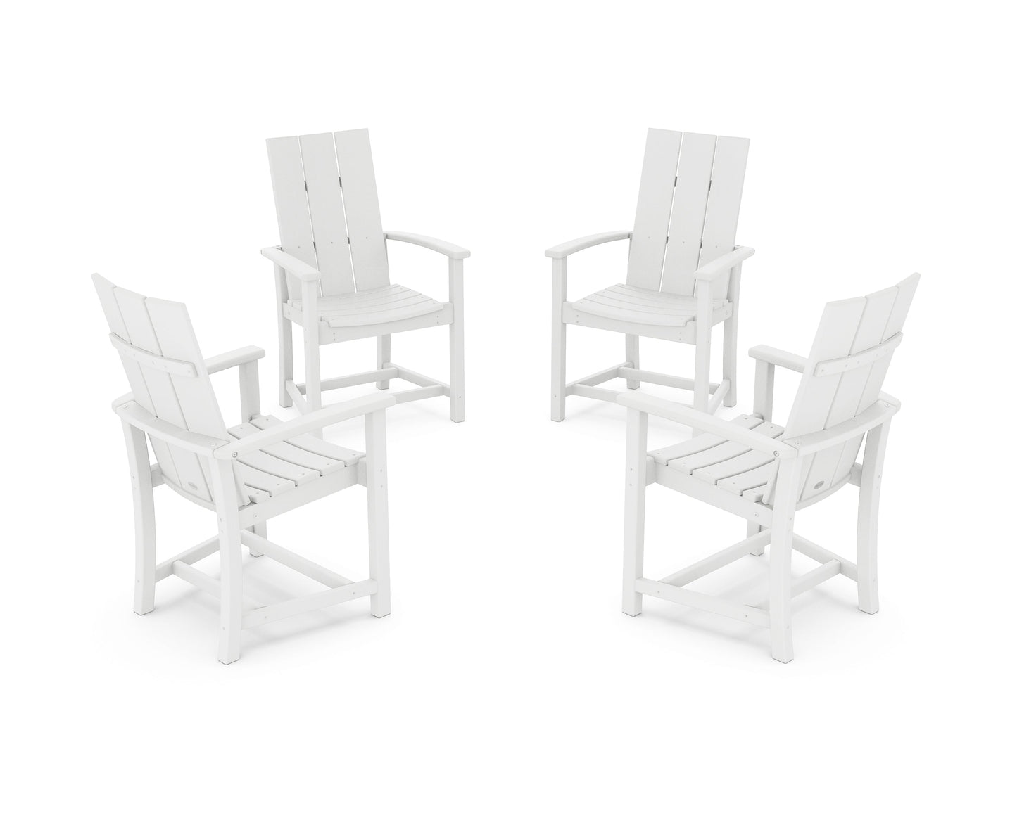 Modern 4-Piece Upright Adirondack Conversation Set