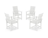 Modern 4-Piece Upright Adirondack Conversation Set