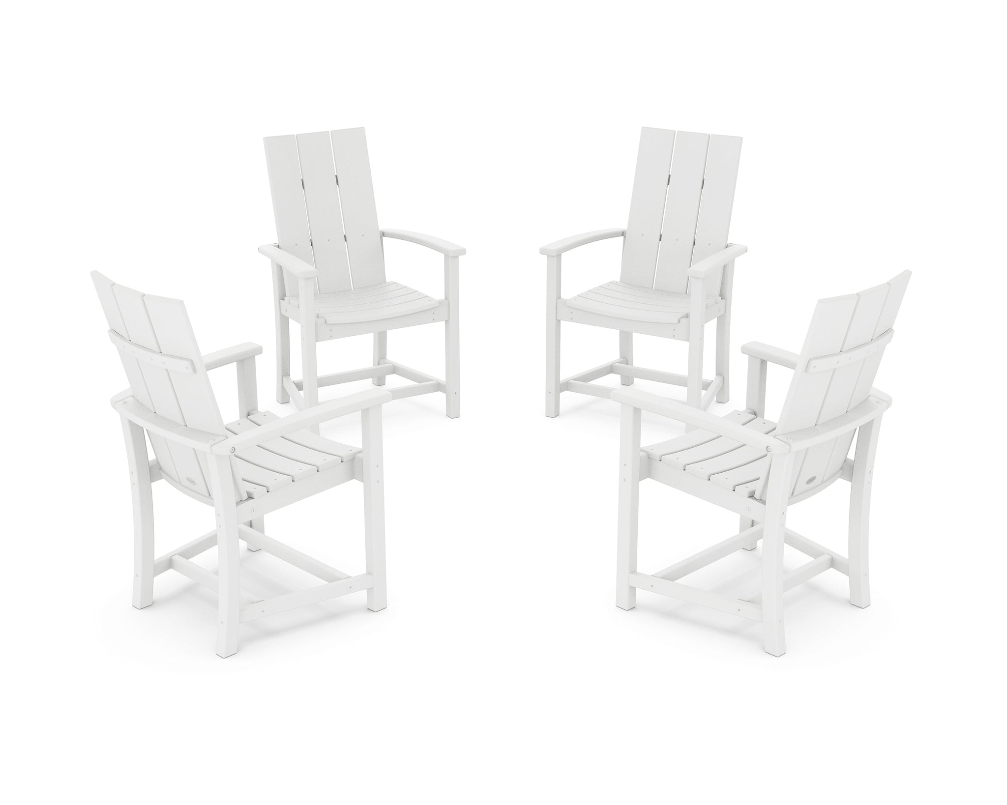 Modern 4-Piece Upright Adirondack Conversation Set