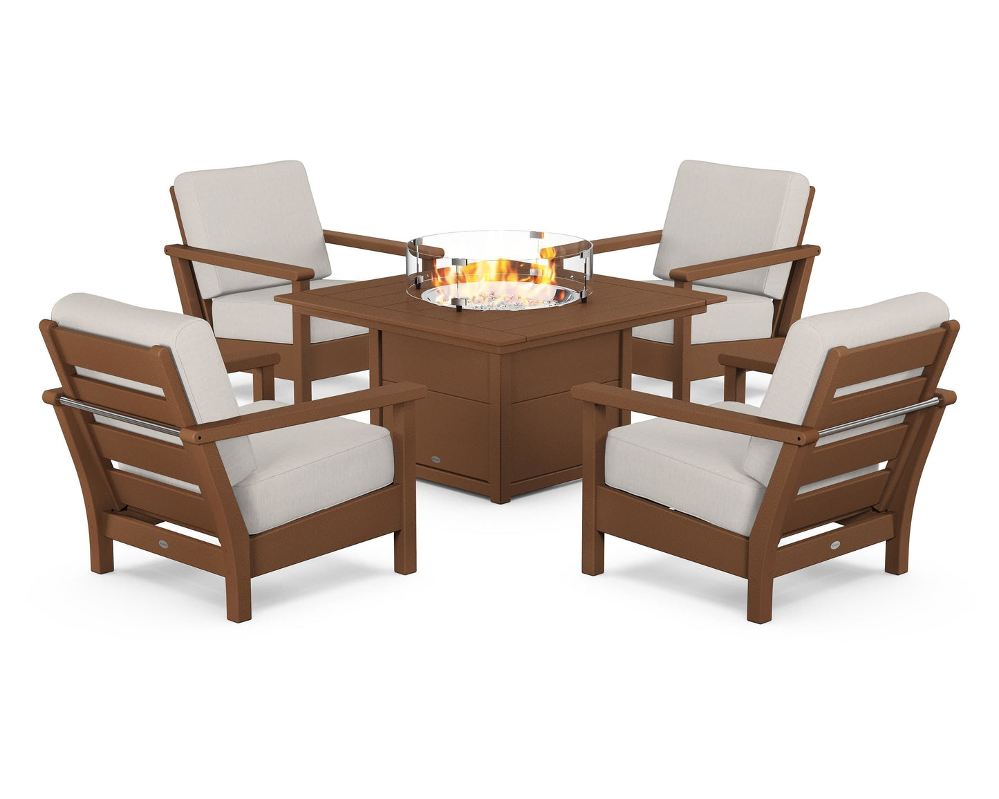 Harbour 5-Piece Conversation Set with Fire Pit Table