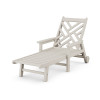 Chippendale Chaise with Arms and Wheels