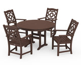 Chinoiserie 5-Piece Round Farmhouse Dining Set