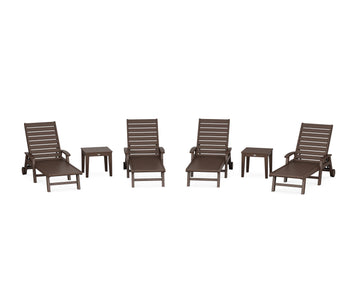 Signature Chaise 6-Piece Set with Wheels