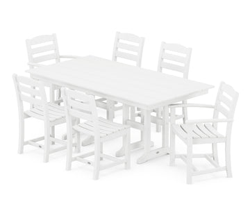 La Casa Café 7-Piece Farmhouse Dining Set