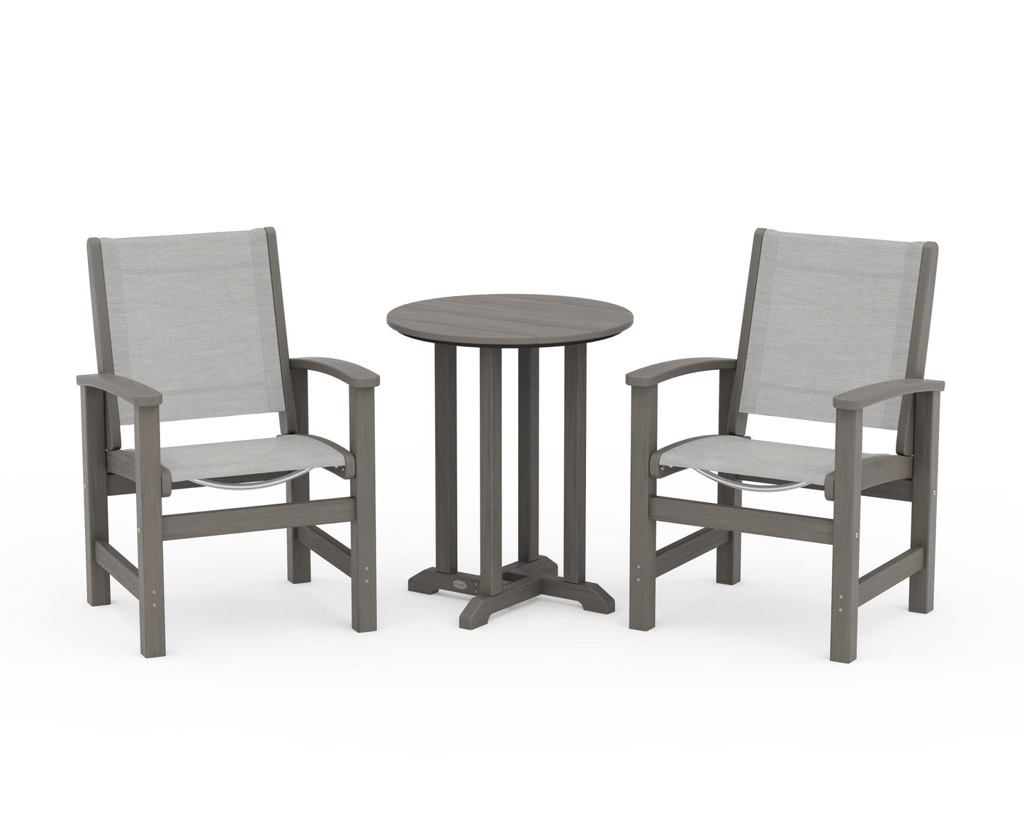 Coastal 3-Piece Round Bistro Dining Set