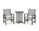Coastal 3-Piece Round Bistro Dining Set