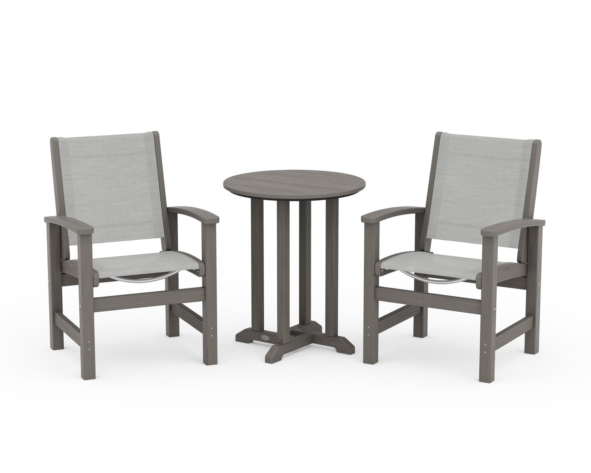 Coastal 3-Piece Round Bistro Dining Set