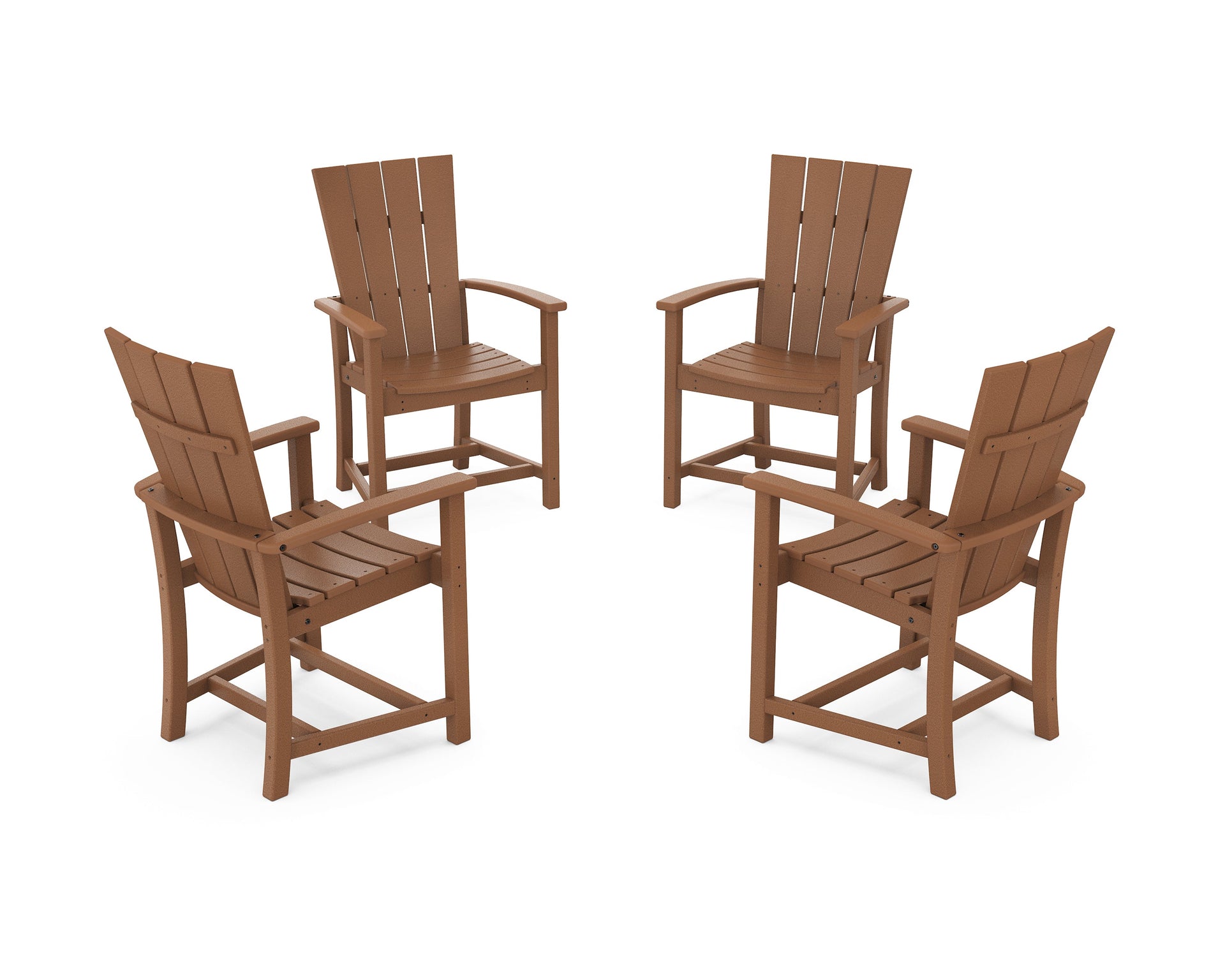 Quattro 4-Piece Upright Adirondack Conversation Set