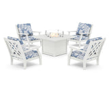 Wovendale 5-Piece Deep Seating Set with Fire Pit Table