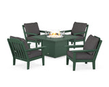 Cottage 5-Piece Deep Seating Set with Fire Pit Table