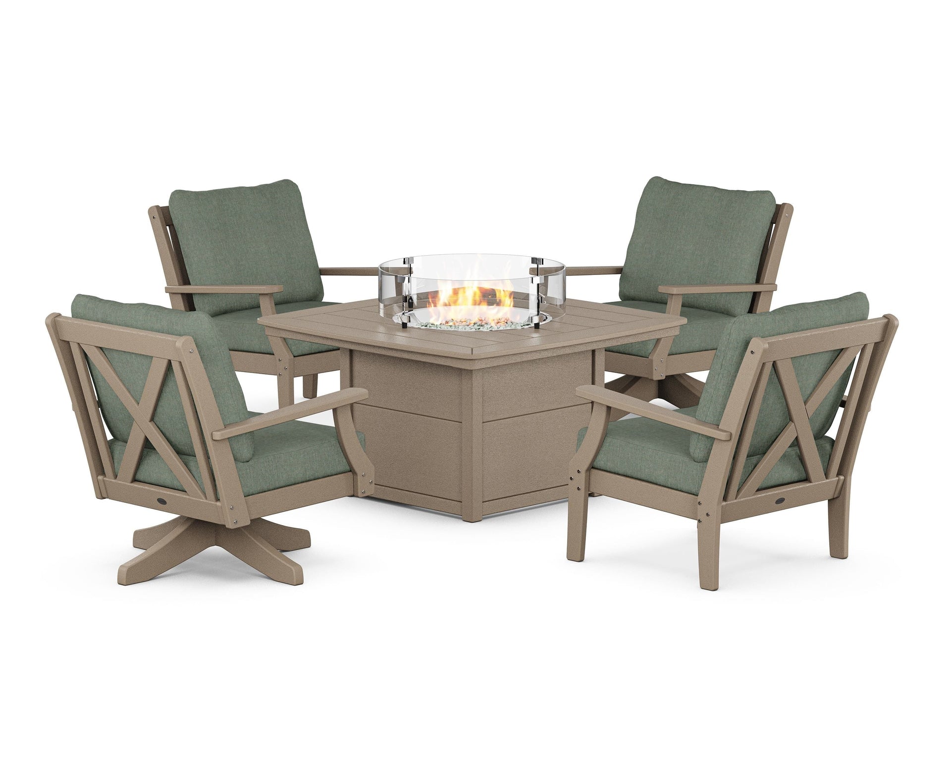 Braxton 5-Piece Deep Seating Set with Fire Table