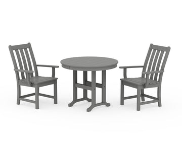 Vineyard 3-Piece Round Dining Set