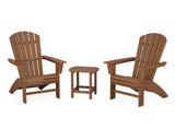 Nautical 3-Piece Curveback Adirondack Set