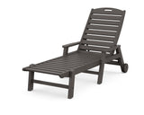 Nautical Chaise with Arms & Wheels