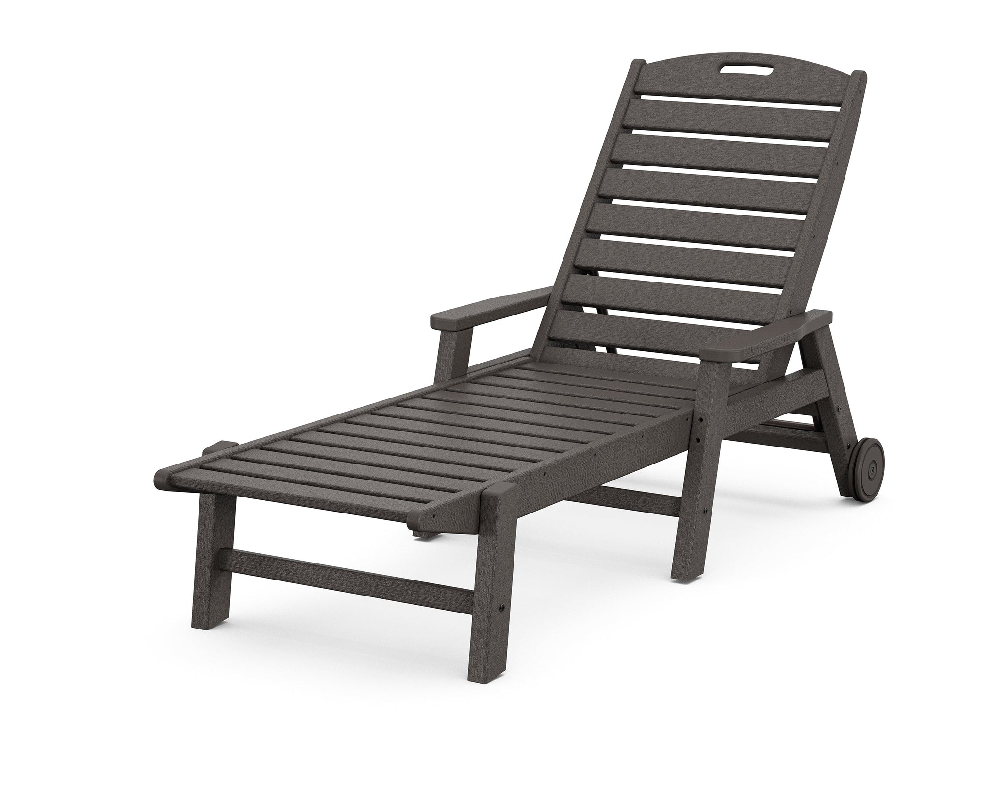 Nautical Chaise with Arms & Wheels