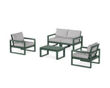EDGE Sectional 4-Piece Deep Seating Set with Loveseat