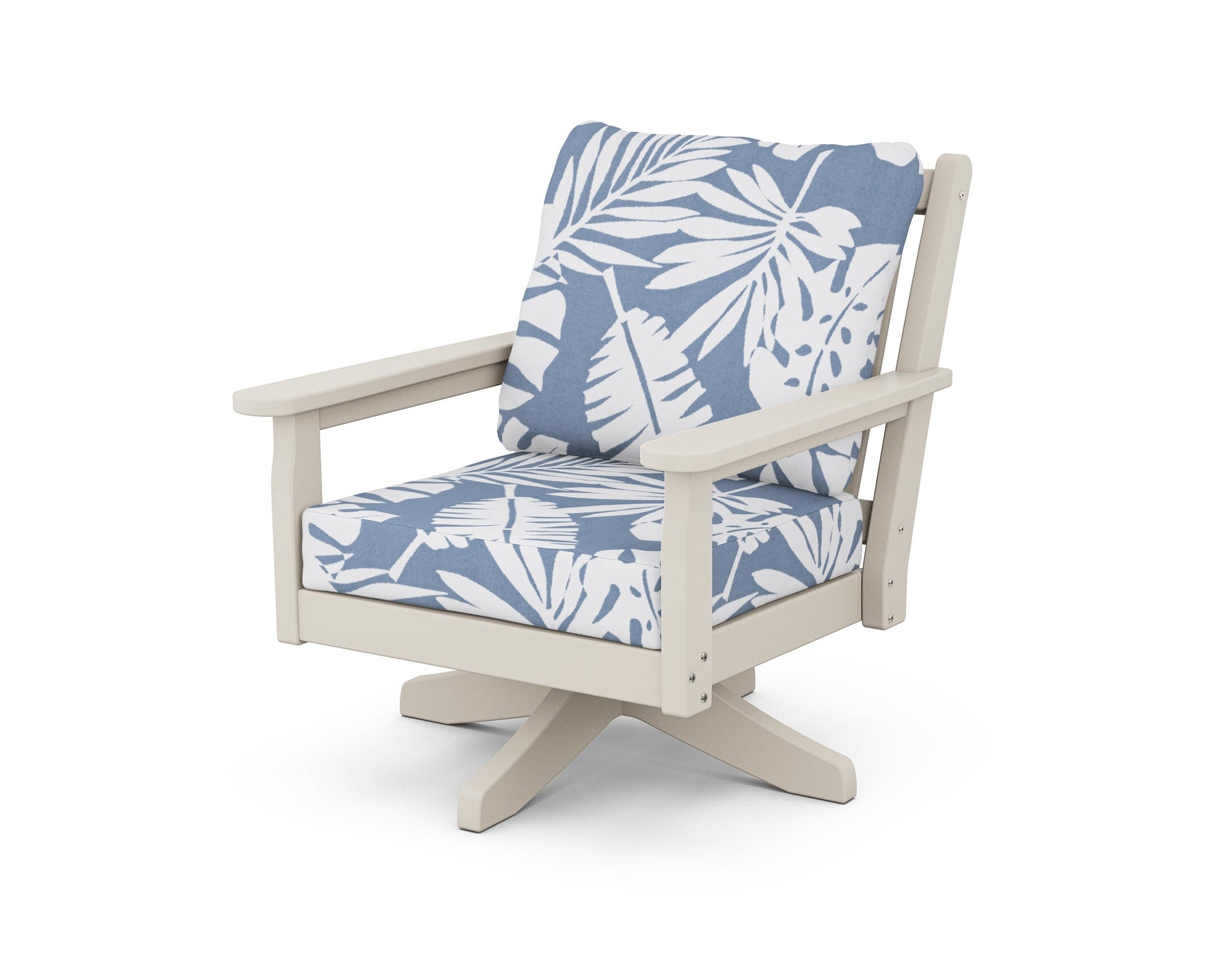 Chippendale Deep Seating Swivel Chair
