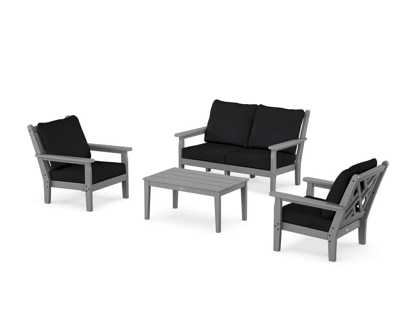Chippendale 4-Piece Deep Seating Set with Loveseat
