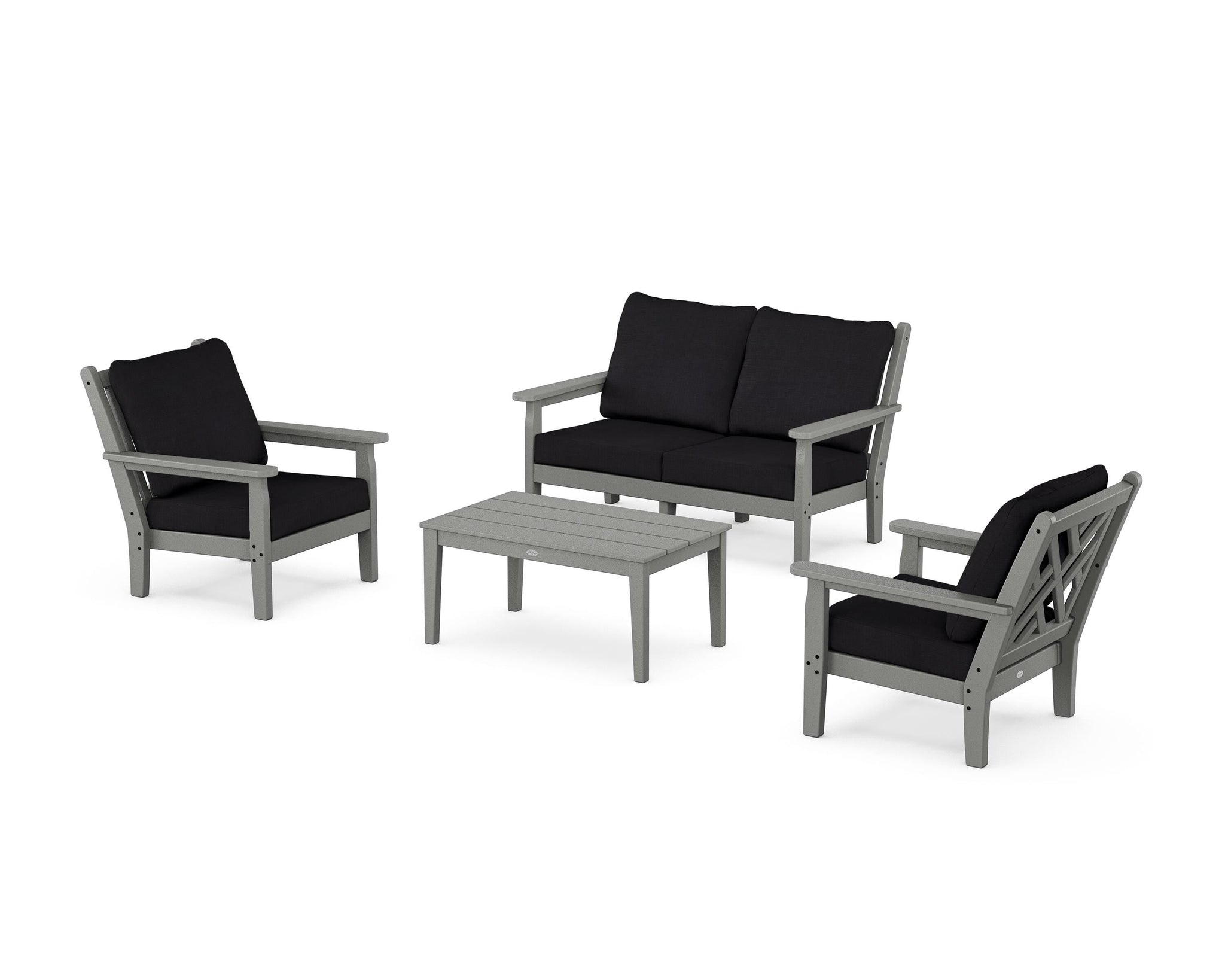 Chippendale 4-Piece Deep Seating Set with Loveseat