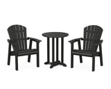 Seashell 3-Piece Round Farmhouse Bistro Dining Set