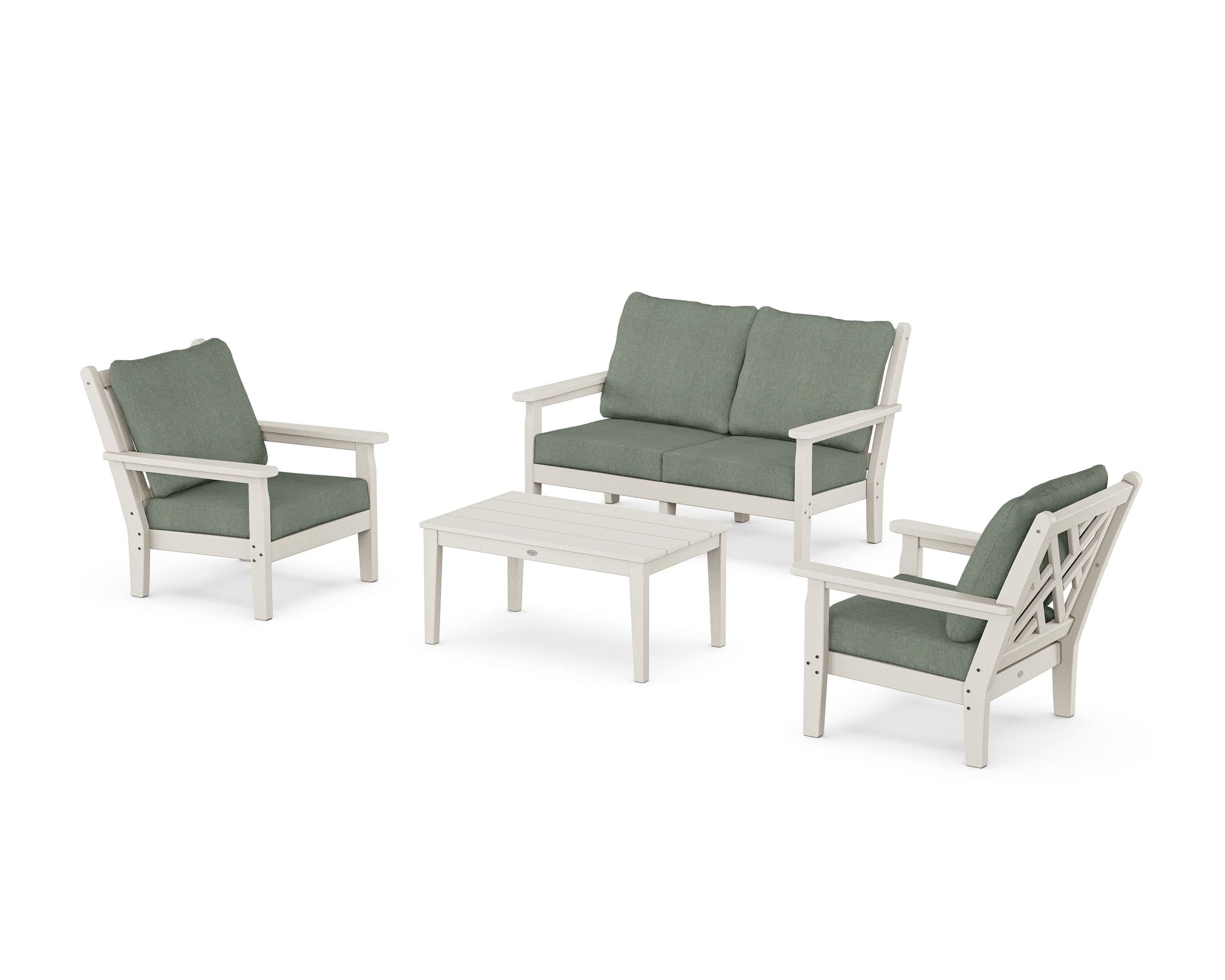 Chippendale 4-Piece Deep Seating Set with Loveseat
