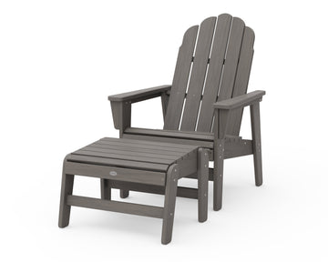 Vineyard Grand Upright Adirondack Chair with Ottoman