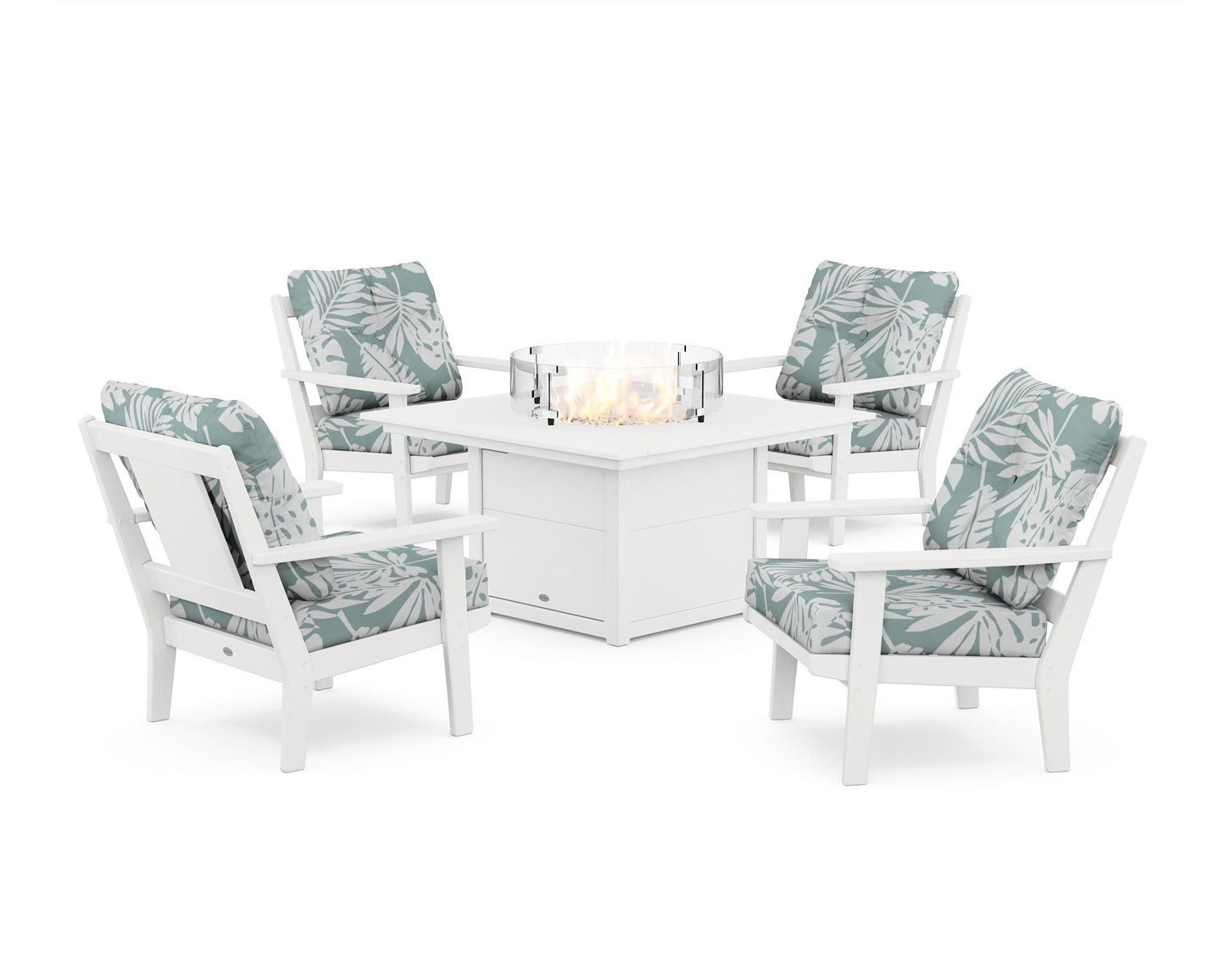 Prairie 5-Piece Deep Seating Set with Fire Pit Table